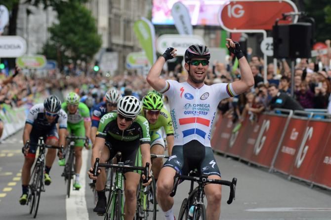 Mark Cavendish (Omega Pharma Quick Step) wins the final stage of the Tour of Britain