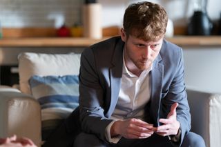 Jay Brown struggles with his grief in EastEnders 