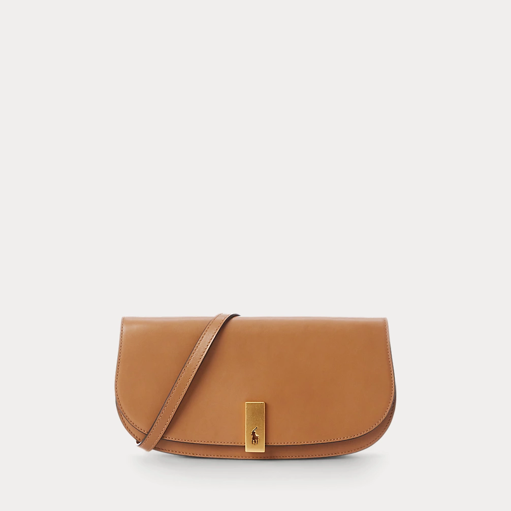 Polo Id Leather Medium Clutch Bag