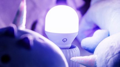 LIFX Colour Smart Bulb review: bulb in blue