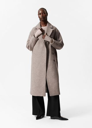 Voluminous Belted Wool Coat