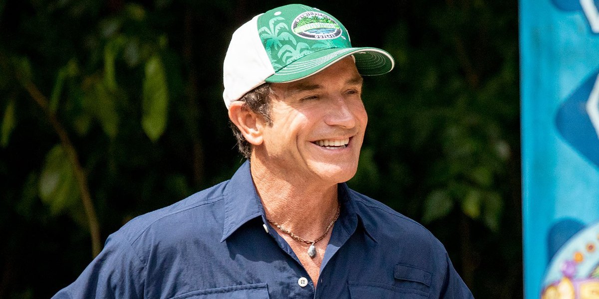 Jeff Probst smiles hosting Survivor