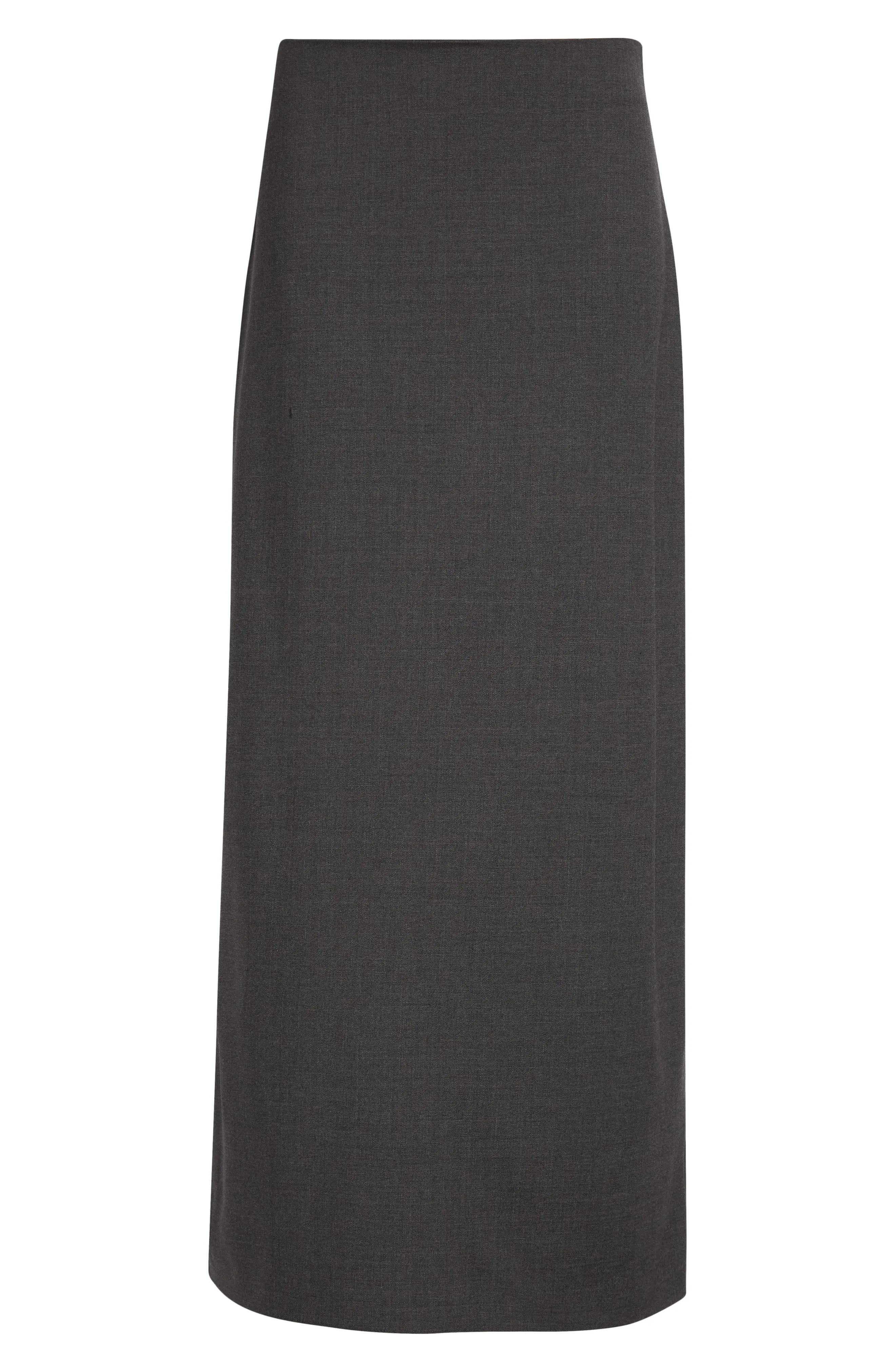 Samos Stretch Wool Grain De Poudre Pencil Skirt
