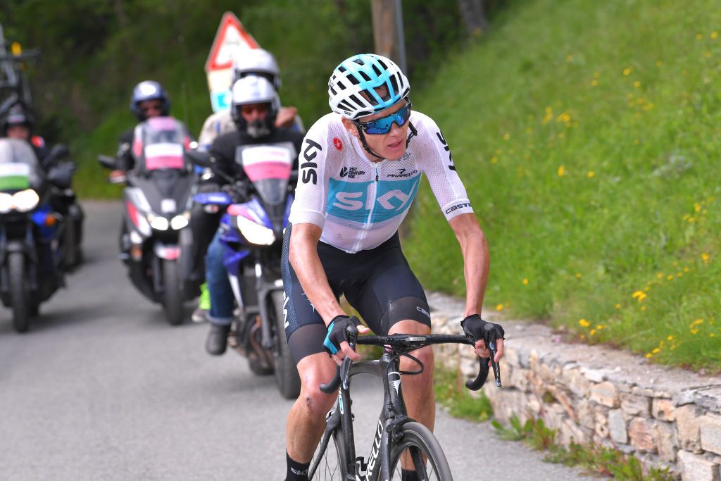Chris Froome (Team Sky) on the attack