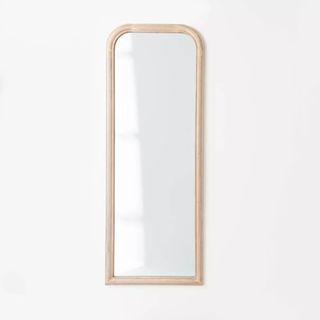 Floor length mirror on white background