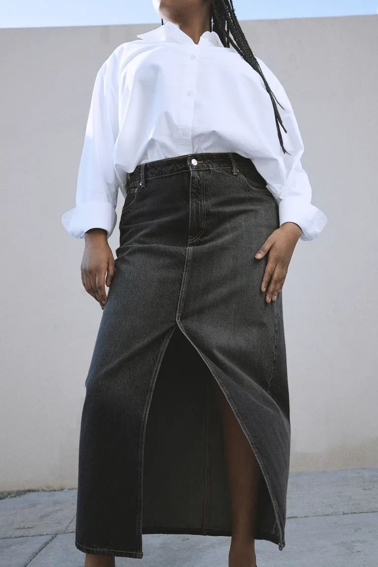 Denim Maxi Skirt