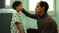 Jahsaiah Williams as Alex Hanscombe, Jordan Bolger as Andr&eacute; Hanscombe, in The Witness