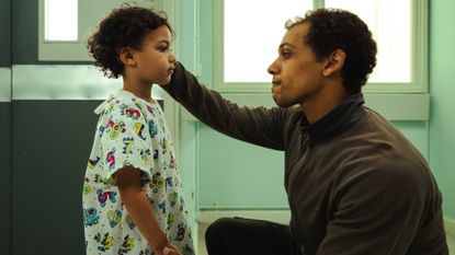 Jahsaiah Williams as Alex Hanscombe, Jordan Bolger as Andr&eacute; Hanscombe, in The Witness