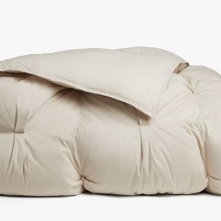 Organic Cotton Puff Comforter against a white.
