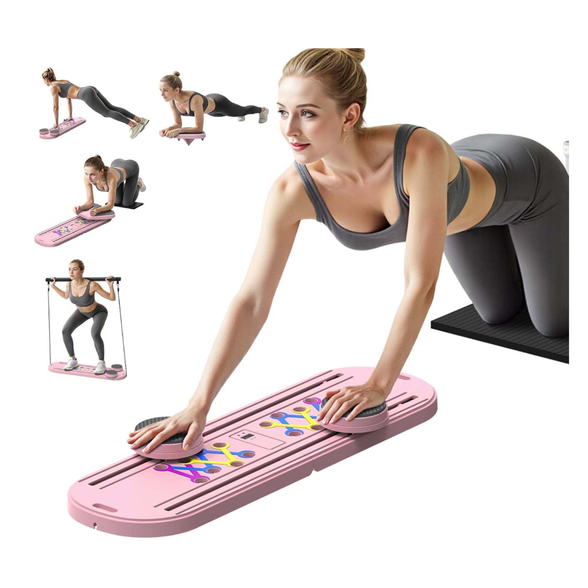 Woman using MOVOCA Pilates Board for Home Workout