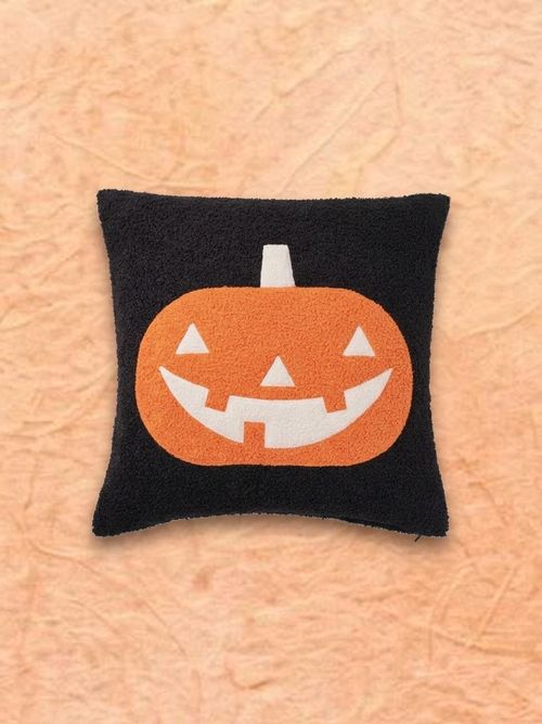 Kustfyr Cushion Cover - Pumpkin Pattern Black/orange 20x20 "