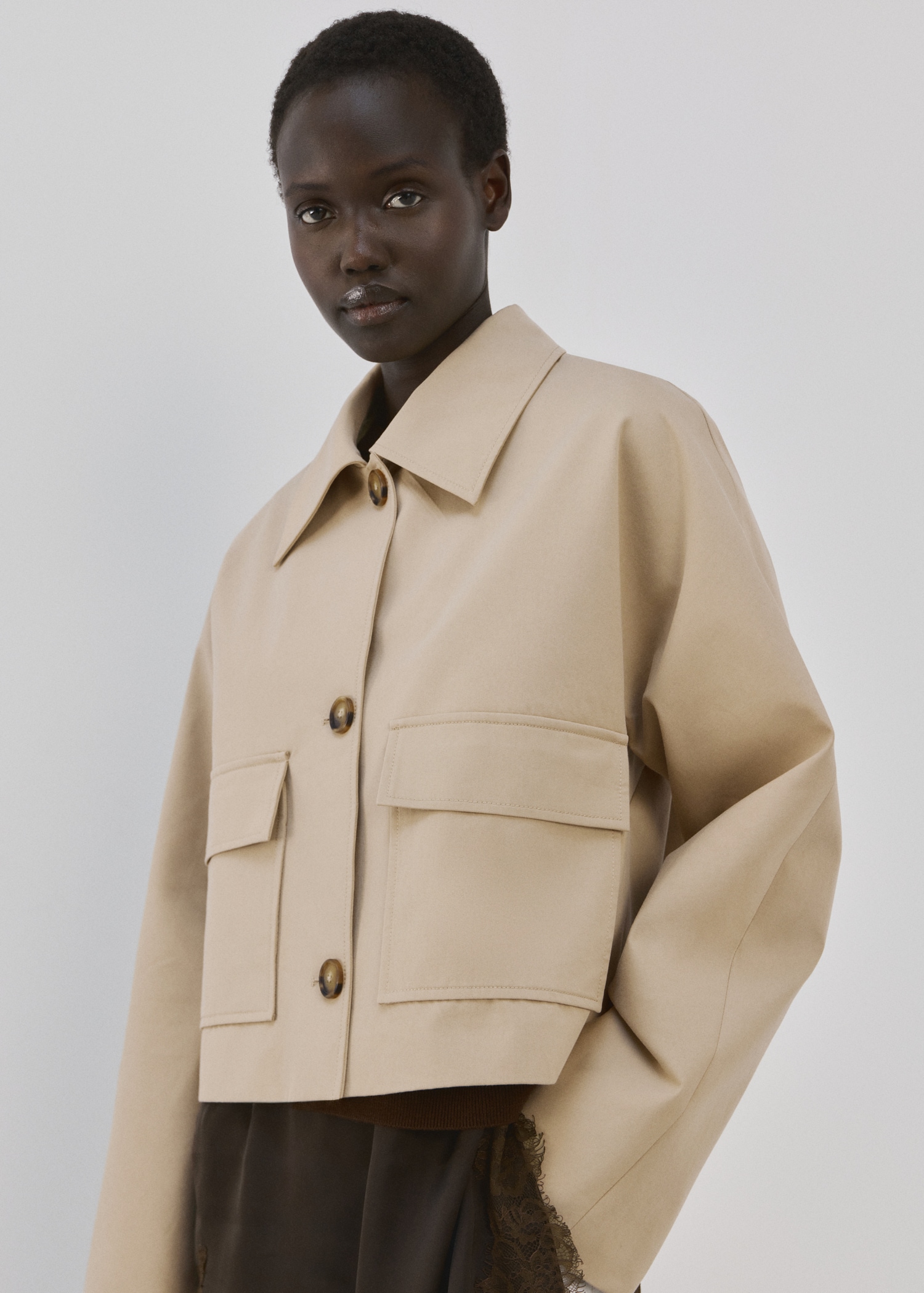 Cotton Jacket With Pockets - Women | Mango United Kingdom