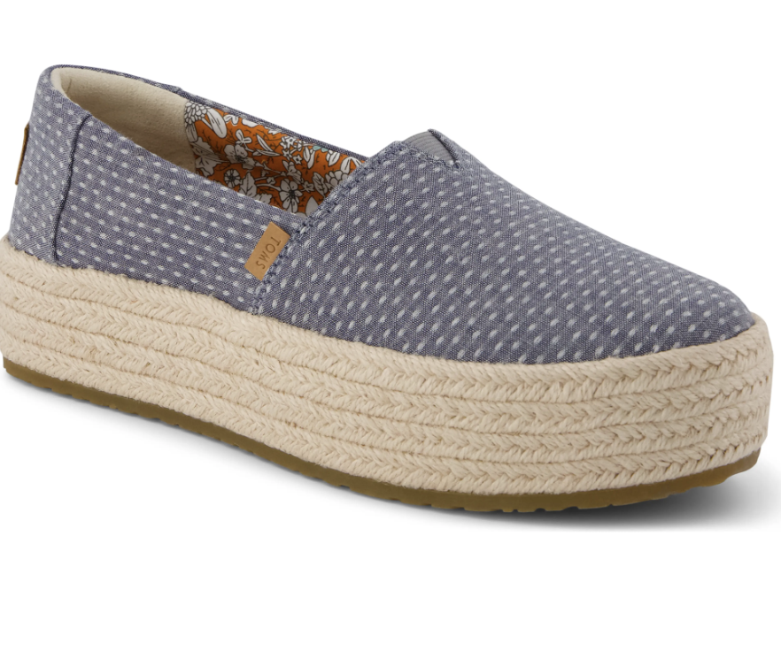 Toms blue Valencia espadrilles