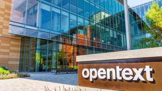 Entrance of OpenText office