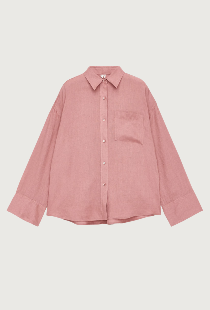 Linen Shirt – Dusty Pink – Women – Arket Gb