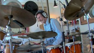 Former King Crimson drummer Michael Giles in 2026