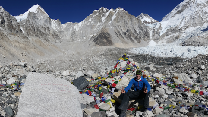 Adam Hansen on holiday in the Himalayas