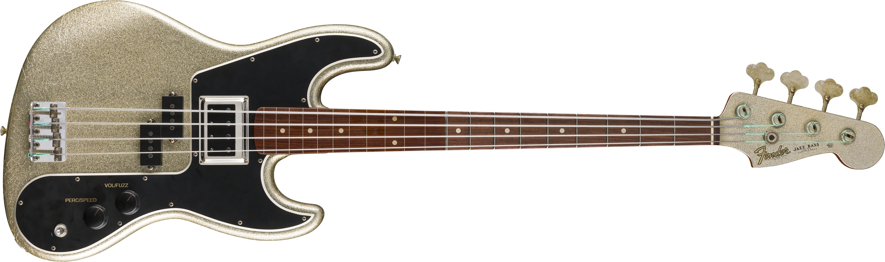 Fender's Limited Edition Masterbuilt Adrian Younge Jazz Bass – as seen from the front and back