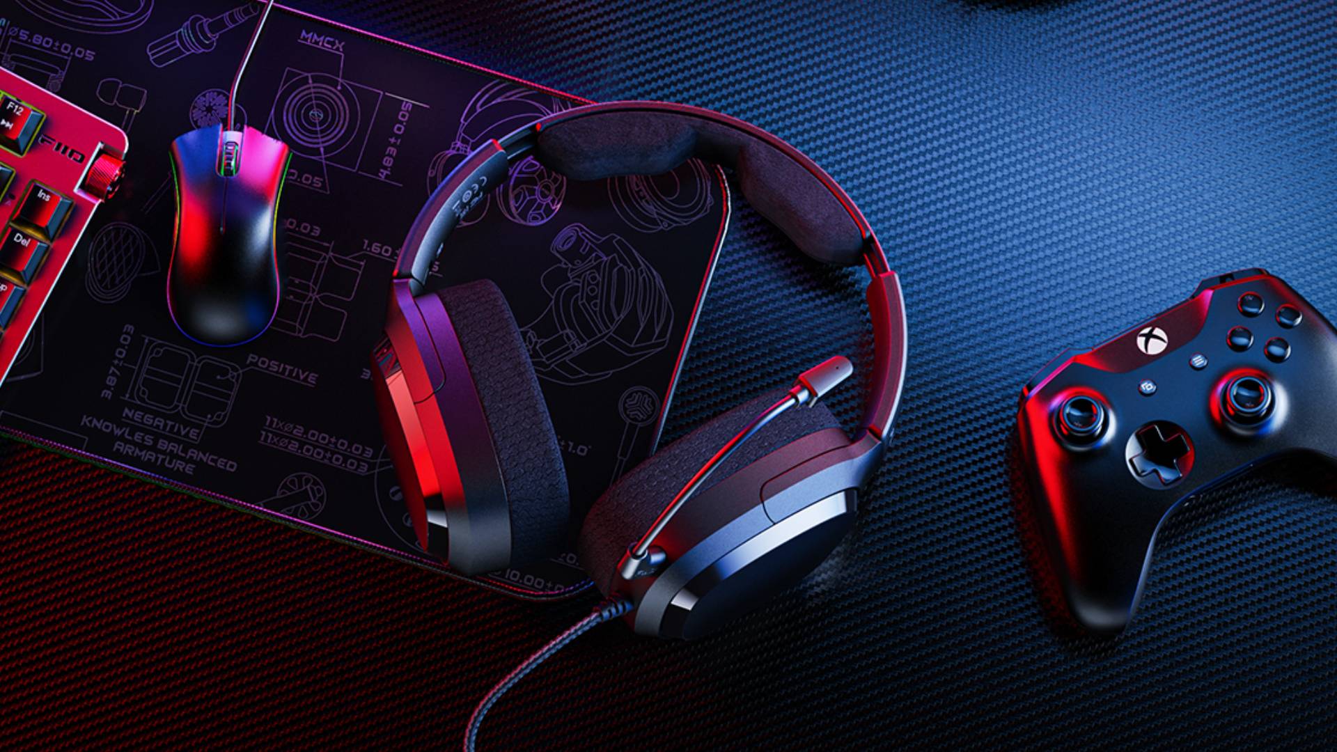 Official marketing images of the FiiO FG3 gaming headset.