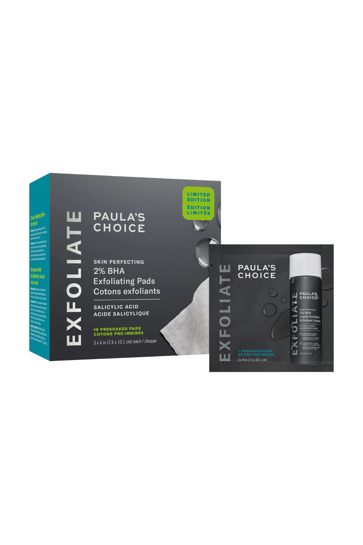 A box of Paula's Choice exfoliating pads.