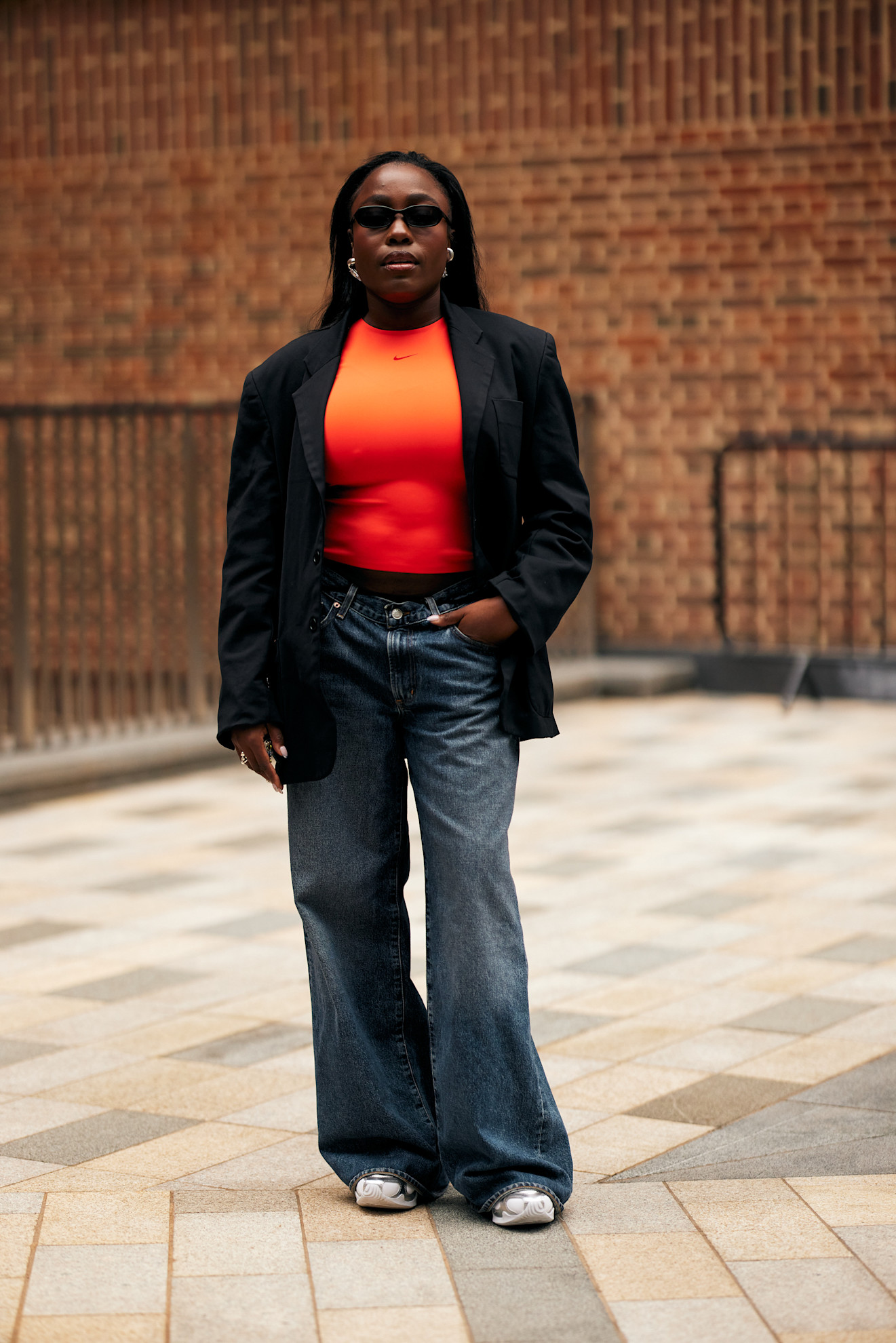winter jackets to wear with jeans: blazer