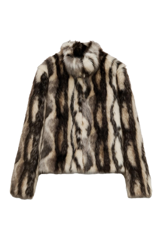 Zara ZW Collection Faux Fur Coat