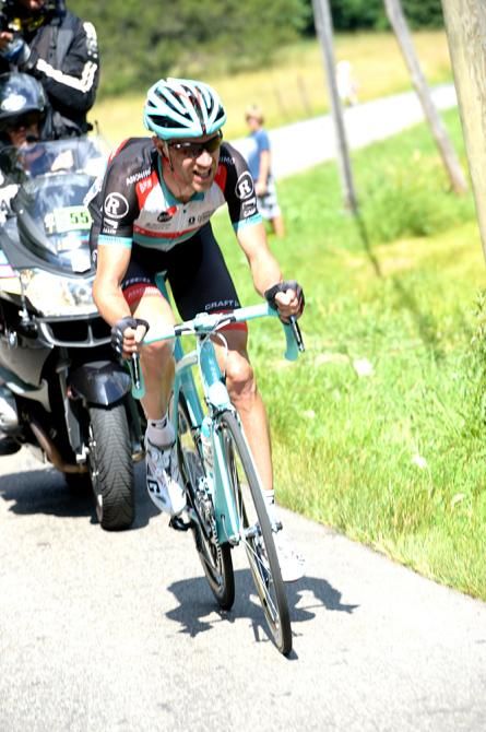 Jens Voigt (RadioShack) was voted most aggressive for this solo breakaway