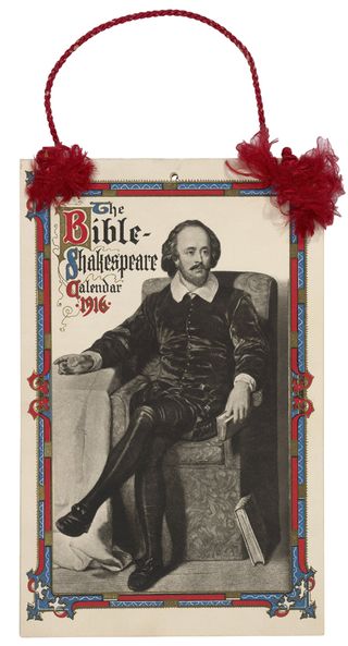 Bible Shakespeare Calendar, 1916