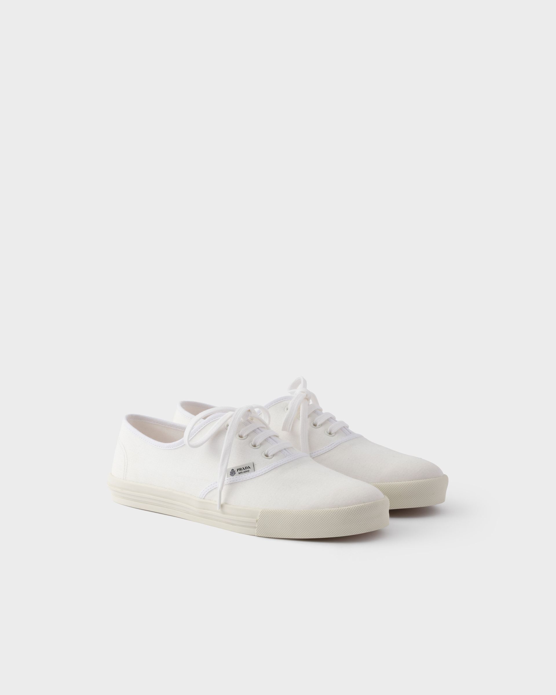 Drill Fabric Laced Sneakers