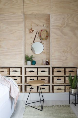 Ikea organization ideas for small spaces with storage boxes as wardrobe drawers