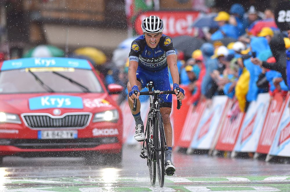 Julian Alaphilippe finishes stage 20