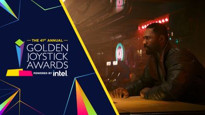 Cyberpunk 2077: Phantom Liberty winning at the Golden Joystick Awards 2023