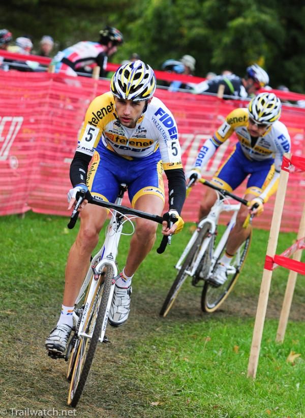 Rob Peeters and Bart Wellens (Telenet Fidea Cycling Team) got off to a brilliant start