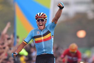 Greg Van Avermaet (Belgium) wins three-up sprint to the line at Rio Olympics