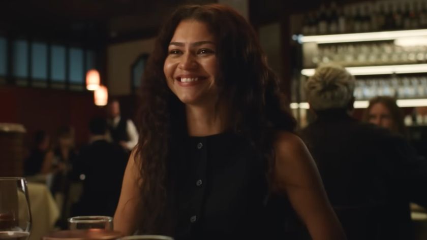 Zendaya smiling in The Drama. 