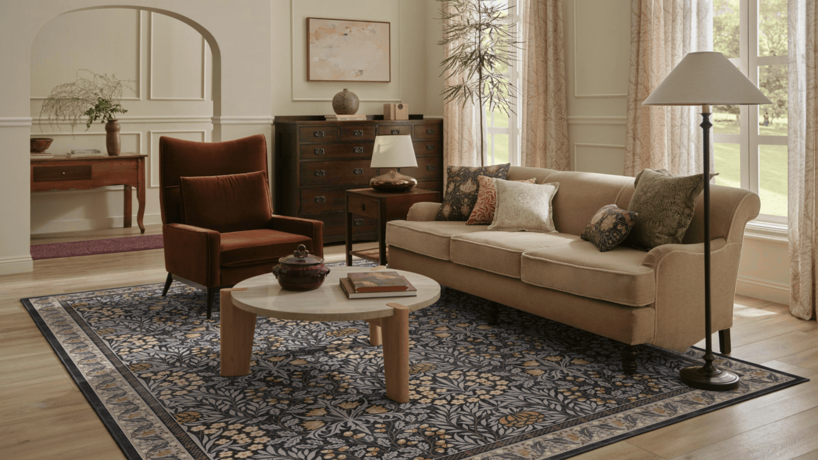This Rug Collection Has Brought 26 Previously Unfinished William Morris Sketches to Life, Marking the First New Designs in 150 Years