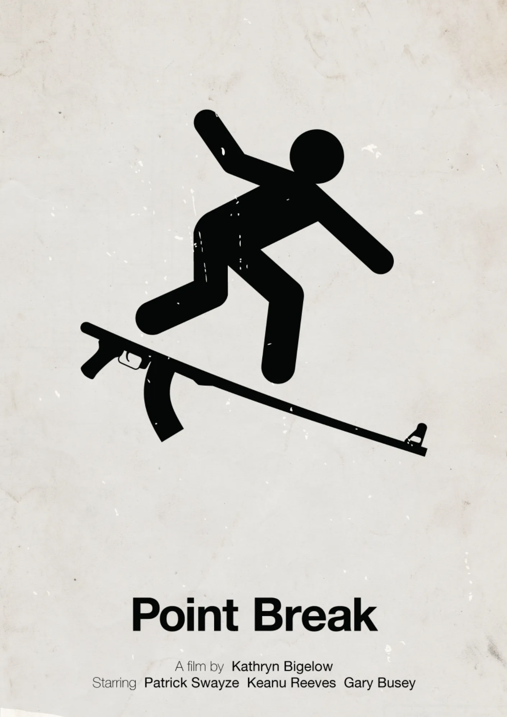 A poster for Point Break designed by Viktor Hertz