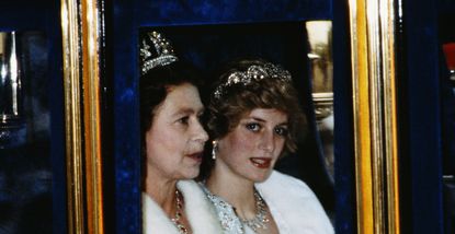 The Queen and Princess Diana