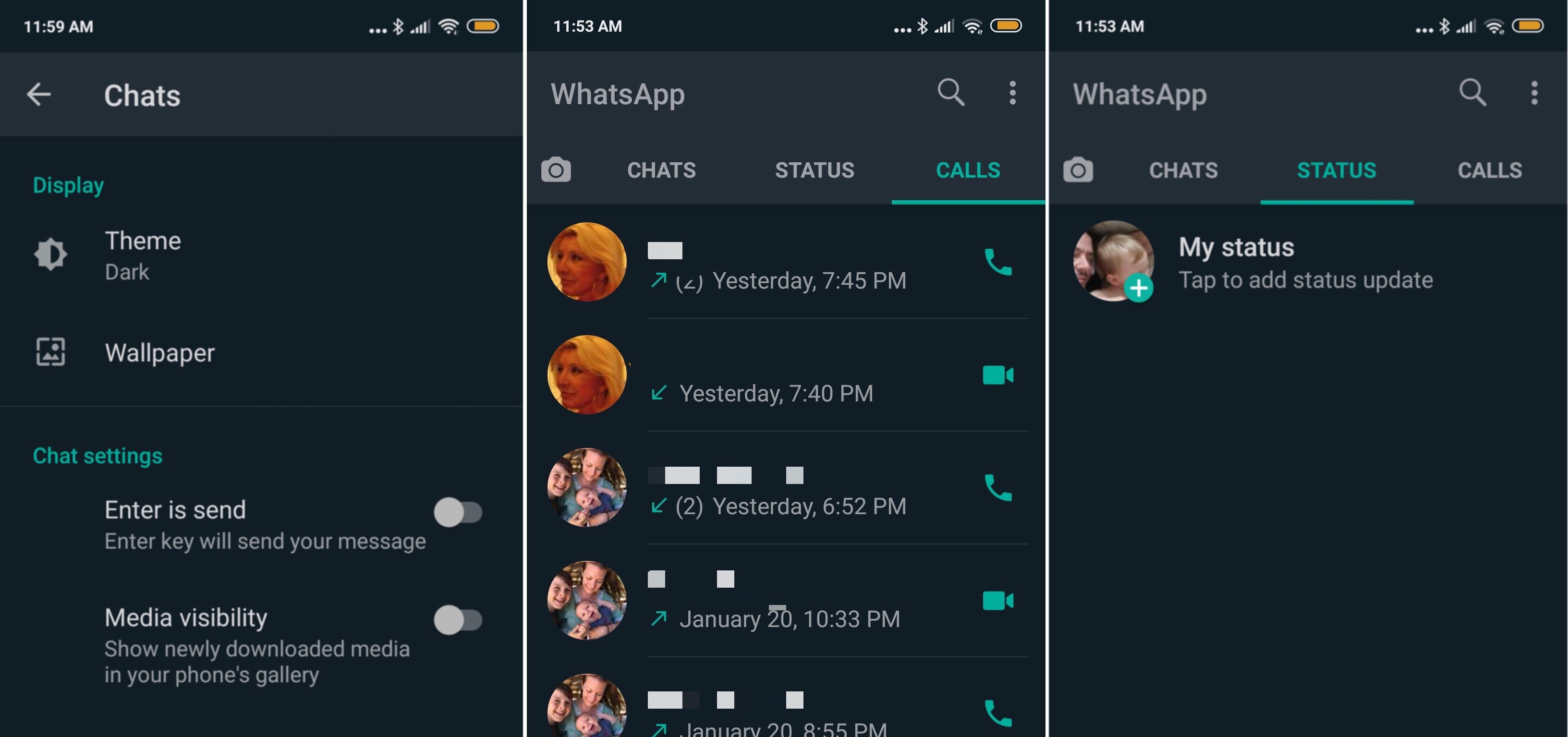¡El WhatsApp Dark Mode funciona!