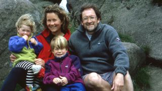 Climber Alison Hargreaves with her family