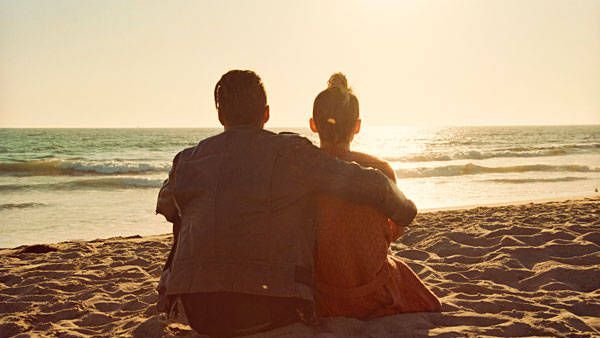 couple on beach