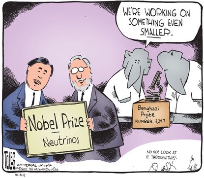 Political cartoon U.S. Benghazi GOP Nobel