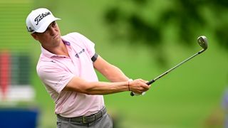 Justin Thomas in the Wyndham Championship at Sedgefield Country Club