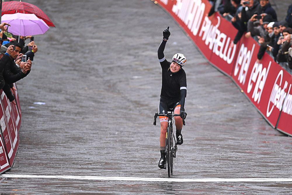 Anna van der Breggen (Boels Dolmans) wins the 2018 Strade Bianche