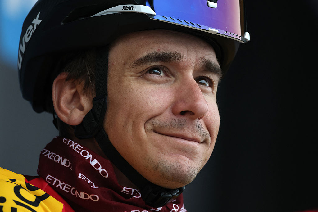 Cofidis' French rider Bryan Coquard looks on at the start of the 1st stage of the Paris-Nice cycling race, 170.9 km between Ach&amp;egrave;res and Carri&amp;egrave;res-sous-Poissy, on March 8, 2026. (Photo by Anne-Christine POUJOULAT / AFP)