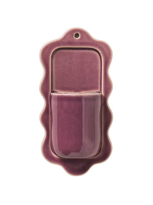 Stoneware Wiggle Wall Vase