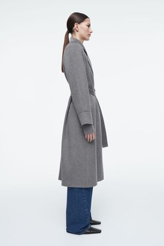 Belted Double-Faced Wool Coat