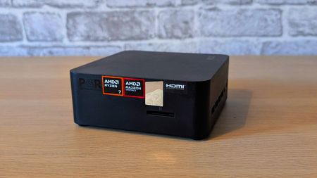 The MSI Cubi Z AI 8M on a desk