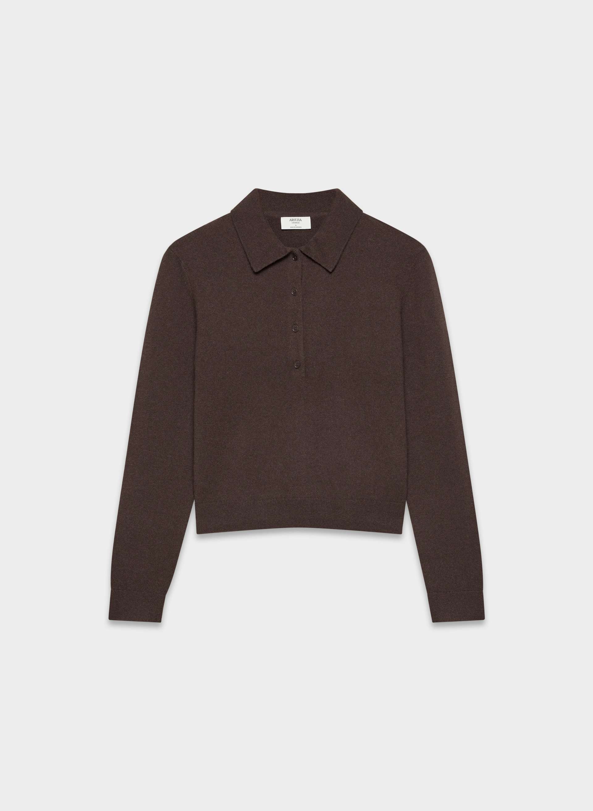 Bare Cashmere Polo Longsleeve