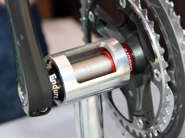 Enduro's BB30 adapters differ from others in that they're aluminum instead of Delrin.